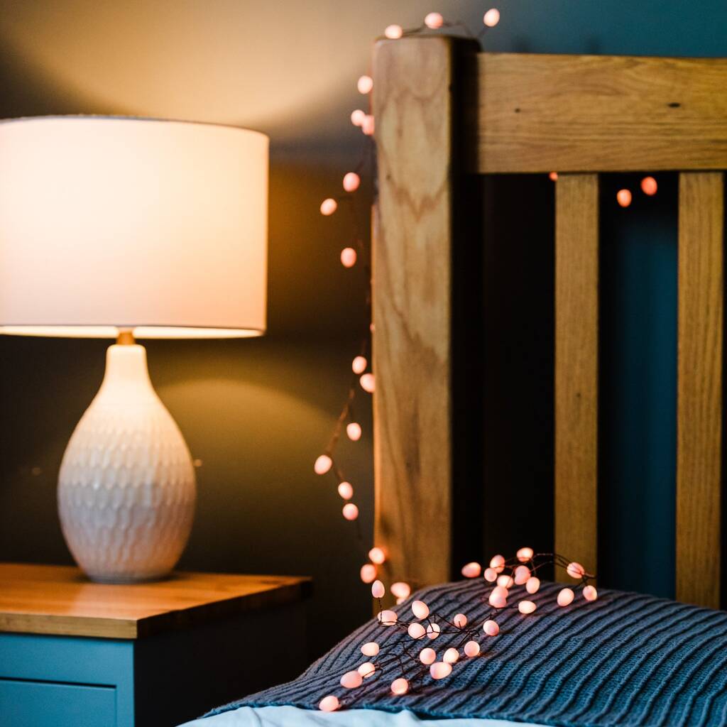 Teardrops Peach Fairy Lights, 1 of 3