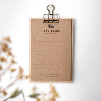 Yoga Gift To Do Lists On Mini Clipboard, 2 of 8