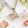 Stainless Steel Chunky Butterfly Necklace, thumbnail 4 of 7