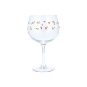 Peaches Fruit Printed Gin Bowl Balloon Glass, 2 of 5