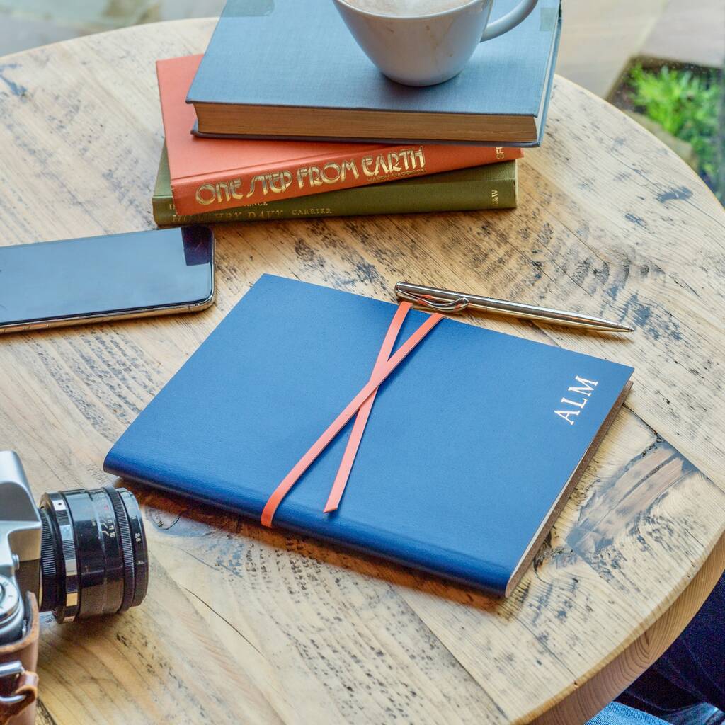 Personalised Notebook Handmade From Recycled Leather By BeGolden