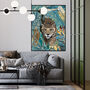 Three Prints Big Cats Jungle Tiger Cheetah Leopard Art, thumbnail 3 of 9
