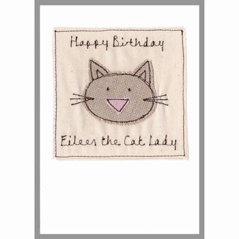 Personalised Cat Christmas Card For Her, Mum, Grandma, 10 of 12