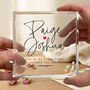 Personalised Couples Names Crystal Token, thumbnail 2 of 8