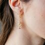 Gold And Silver Plated Small Pearl Dainty Drop Earrings, thumbnail 1 of 6