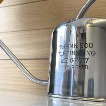 Personalised Stainless Steel Watering Can, 4 of 4