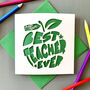 Apple Personalised Thank You Teacher Card, thumbnail 1 of 4