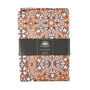 Orange Flower Tea Towel | 100% Cotton | Made In The UK, thumbnail 1 of 12