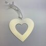 Hanging Heart Metal Cut Out Ornament, thumbnail 2 of 4