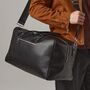 Men’s Personalised Tailored Luxe Weekender Bag, thumbnail 7 of 10