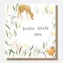Hello Little One Woodland Baby Card, thumbnail 3 of 3