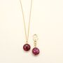 Ruby Matching Owner Necklace And Pet Collar Charm Set, thumbnail 2 of 7