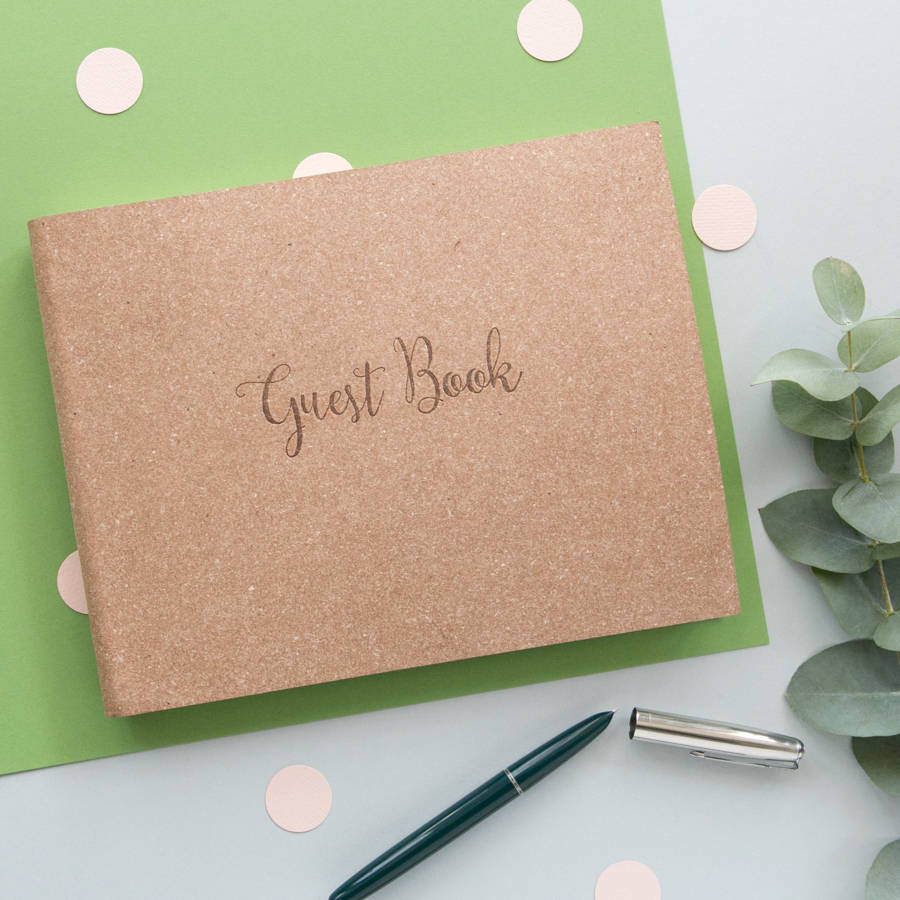boho wedding guest book by begolden