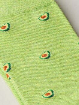 The Smash – Luxury Avocado Themed Socks, 4 of 8