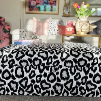 Coffee Table With Storage In Leopard Print, 5 of 6