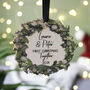 Couples First Christmas Together Hanging Decoration, thumbnail 3 of 6