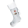 Personalised Rocking Horse Luxury Silver Grey Stocking, thumbnail 4 of 4