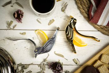 Handmade 14k Gold‑Plated Bird Lemon Juicer, 4 of 7