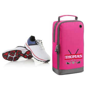 Personalised Embroidered Name Golf Shoe Bag, 4 of 10