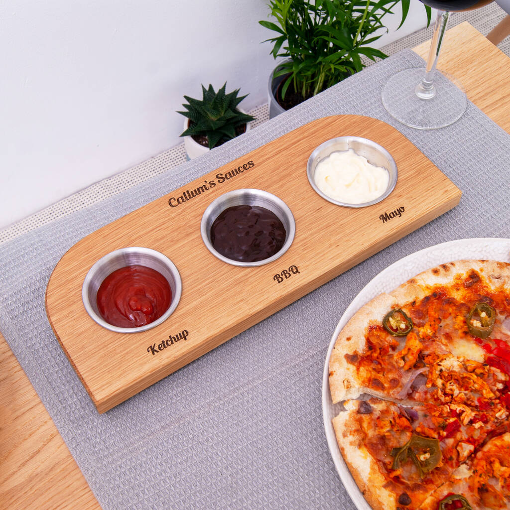 Personalised Solid Oak Dip Board By Urban Twist