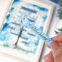 Light And Bright Blue Personalised Family Tree Print, thumbnail 4 of 6