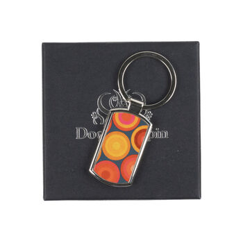 Volcanic Circles Handprinted Keyring, 5 of 7