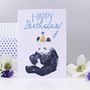 Happy Birthday Panda Party Hat Card, thumbnail 5 of 8