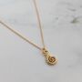 The Ammonite Necklace, Gold Plated, thumbnail 1 of 3