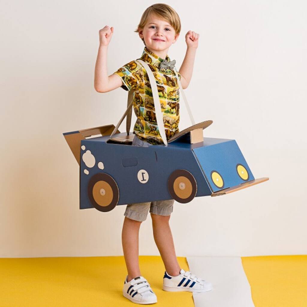 Kids Cardboard Racing Toys By Crafts4 Kids | notonthehighstreet.com