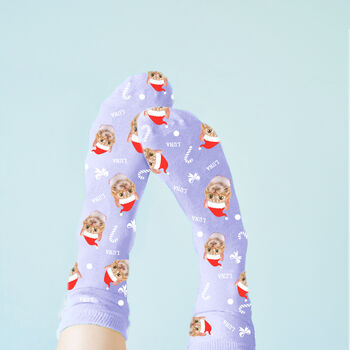 Personalised Christmas Pet Photo Socks, 8 of 12