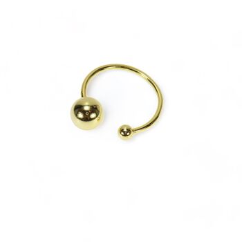 Double Ball Rings, Rose Or Gold Vermeil 925 Silver, 4 of 11