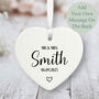 Personalised Wedding Porcelain Heart Keepsake Gift, thumbnail 1 of 2