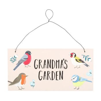 Grandma's Garden British Garden Birds Sign, 2 of 3