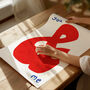 You And Me Hand Painted Typography Wall Art Print, thumbnail 4 of 8