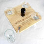 Personalised Message Wine Glasses And Bottle Butler, thumbnail 3 of 4