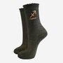 Women's Glitter Socks Black Gold Zodiac Sagittarius, thumbnail 2 of 5