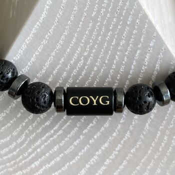 Men's Arsenal Coyg Lava Rock Bracelet, 2 of 5