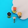 Mini Flower Enamel Pins, thumbnail 1 of 6