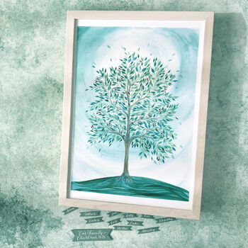 Green Family Tree Print To Finish At Home, 5 of 6
