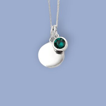 Genuine Emerald Cz Necklace In Sterling Silver, 2 of 12