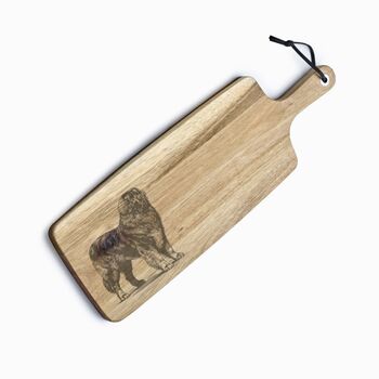 Personalised Leonberger Engraved Acacia Serving Board, 10 of 10