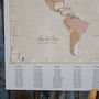 Antique World Map Wedding Table Plan, thumbnail 4 of 4