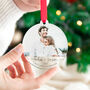 Personalised First Christmas Engaged Photo Bauble, thumbnail 4 of 5