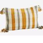 Striped Cushion Cover W/Fringes, 40 X 60, thumbnail 5 of 12