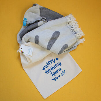 Personalised Valentines Gift Throw Towel For Her, 3 of 10