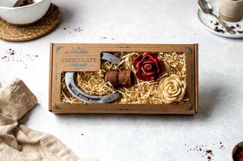 Good Luck Celebration Chocolate Wedding Gift Box Set, 3 of 9