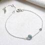 Salina Blue Topaz And Sterling Silver Gemstone Bracelet, thumbnail 1 of 4