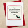 'Holly' Personalised Christmas Card Husband Or Wife, thumbnail 3 of 4
