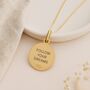 Personalised Gold Plated Sterling Silver St Christopher Necklace, thumbnail 3 of 10