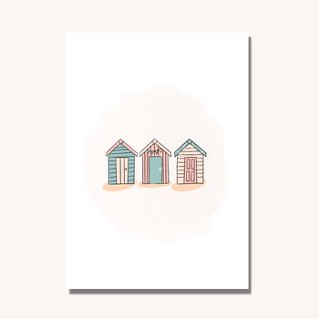 Beach Huts Art Print, 3 of 5